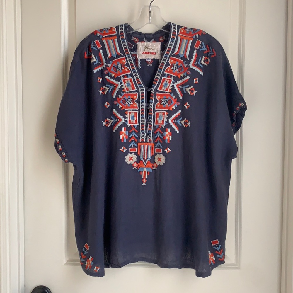 Johnny Was linen top